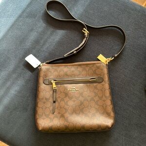 BRAND NEW Coach Women's Mae Large Crossbody Bag in Signature Canvas